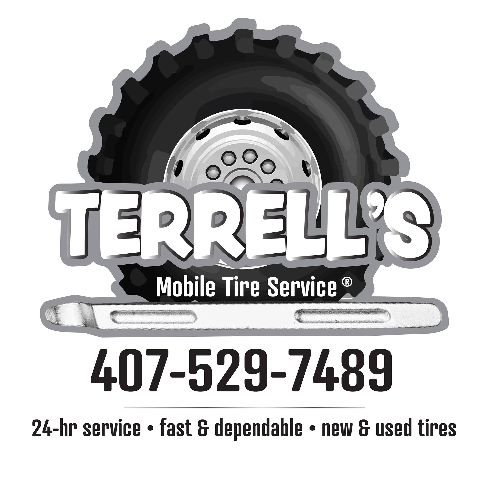 Earlier Terrell's Mobile Tire Service logo